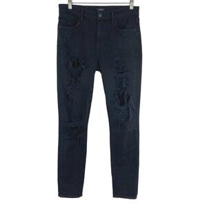 Agolde Sophie High Rise Skinny Jeans Size 28 Black Moonstruck‎ Flawed JE-481